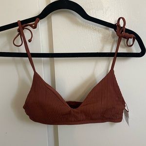 L*Space ribbed bikini top, worn once